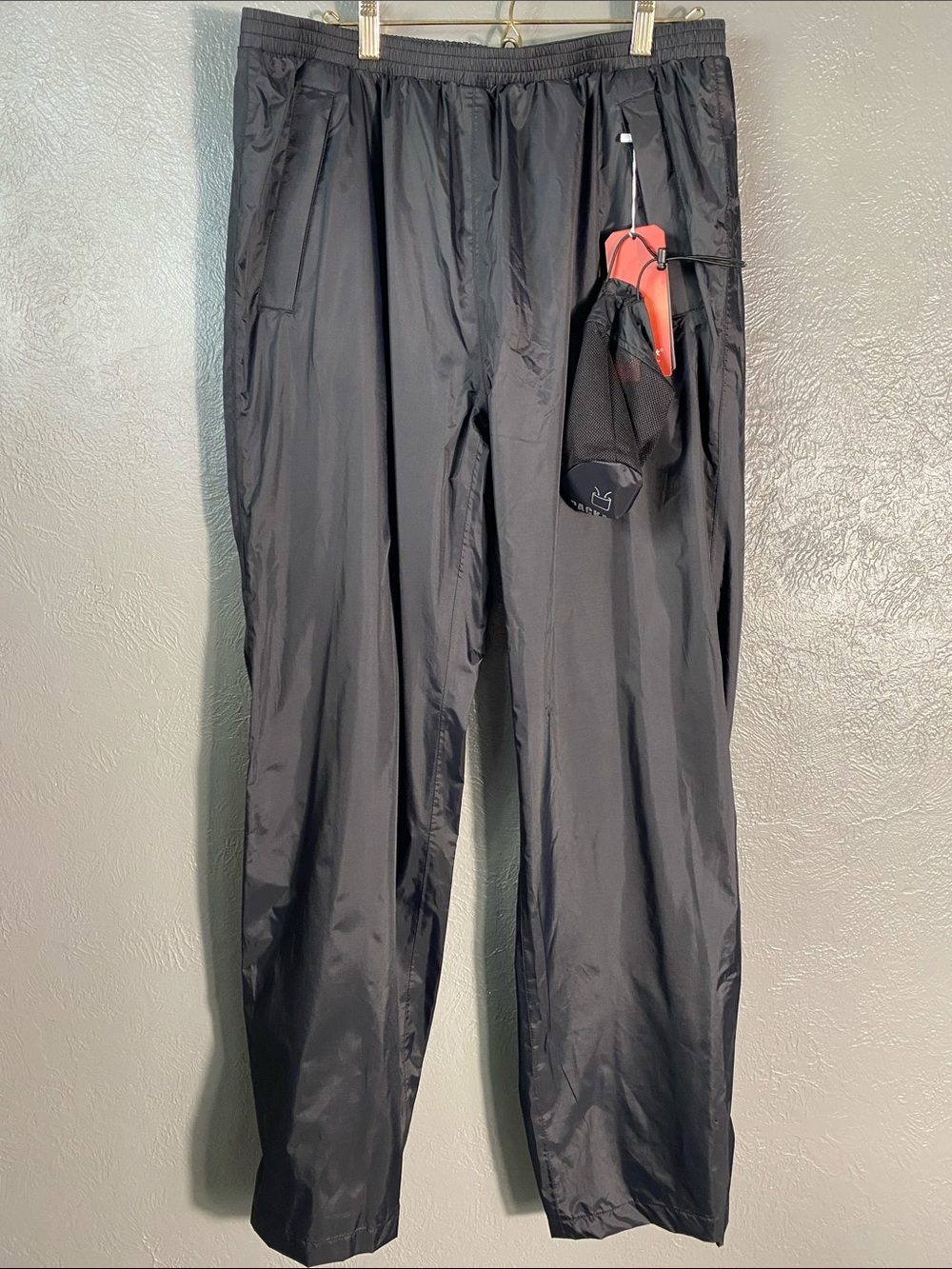 33,000ft Waterproof Rain Pants Large Windproof Breathable Sealed Seams Packable